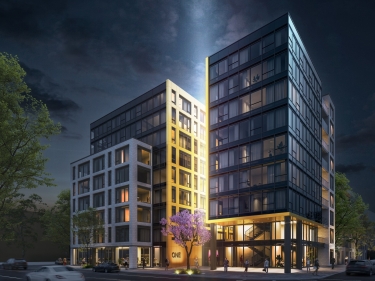 ONE Viger - New condos in Quartier des lumires (Montral) move-in ready with elevator with outdoor parking with pool: Studio/loft