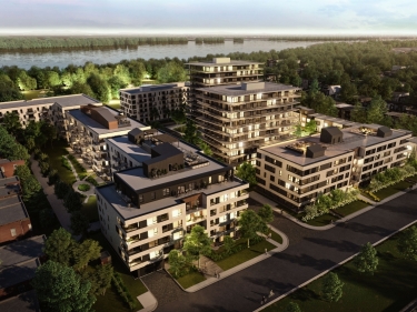Les Cours Bellerive - New condos in Pointe-aux-Trembles with indoor parking