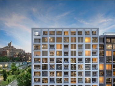Vertica Condominiums - New condos in Mercier with model units with outdoor parking with indoor parking with pool: 2 bedrooms, $900 001 - $1 000 000