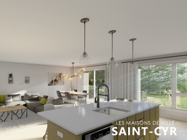Saint Cyr Townhouses - New houses in Mercier with model units move-in ready with elevator with outdoor parking with pool